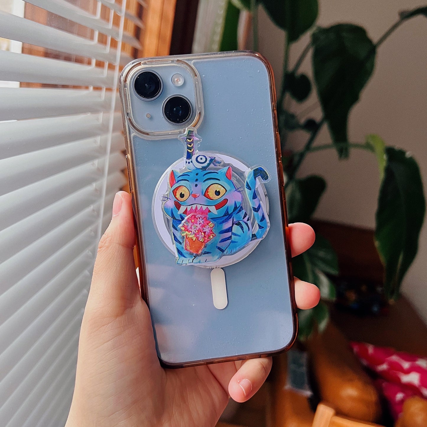 Magnetic Phone Griptok With Mini Rotating Charm - Derpy