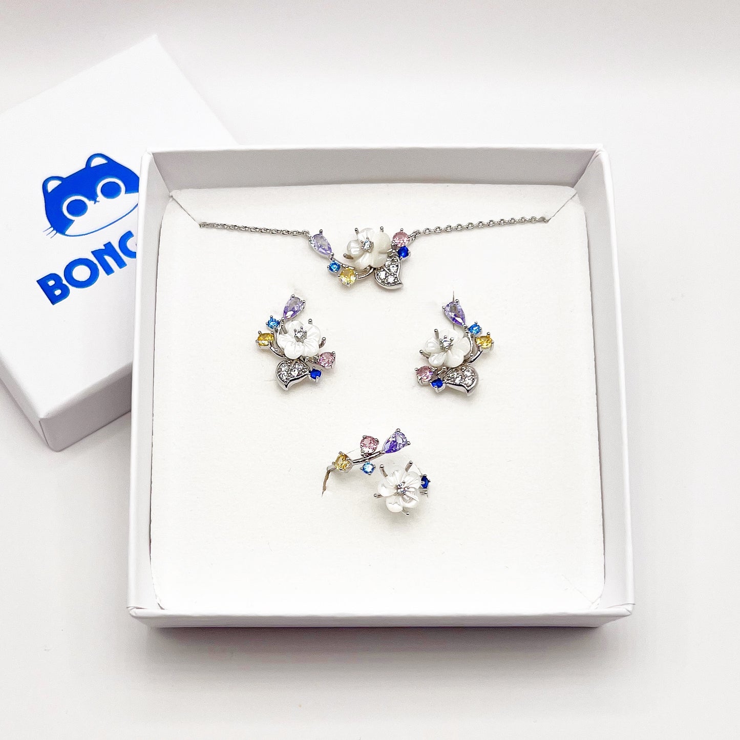 Twinkling Petal Gems Set – Set Jewelry