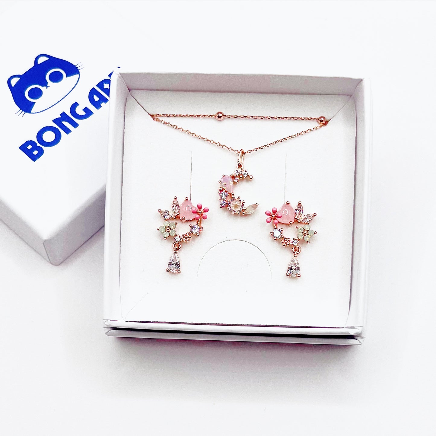 Pearl Heart Bloom Set – Set Jewelry