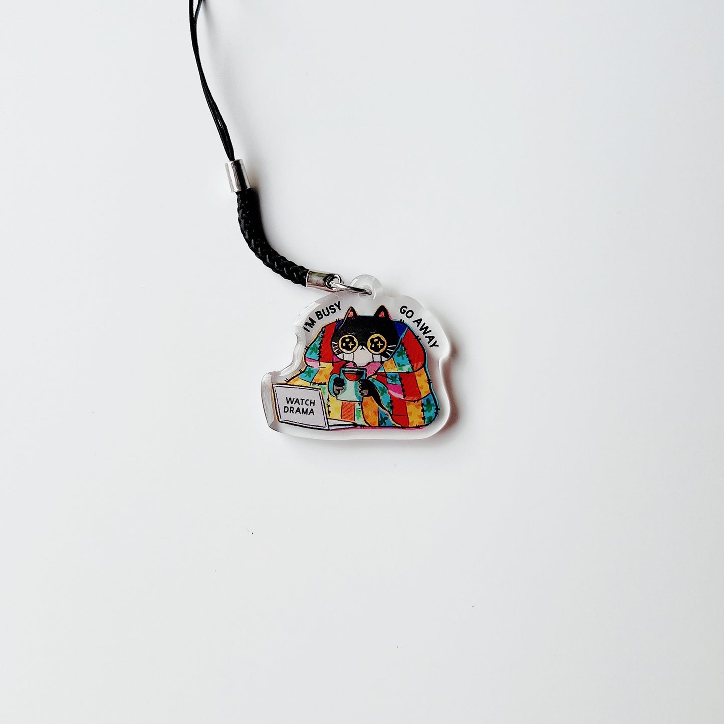 I'm Busy, Go Away | Clear Acrylic Phone Charm