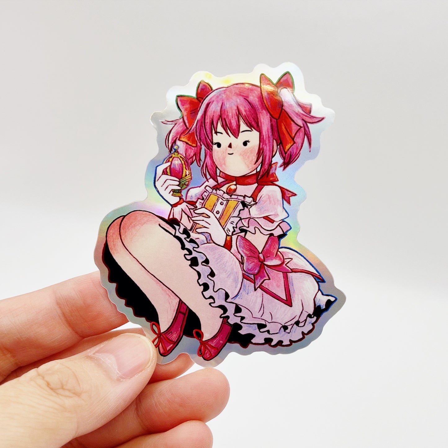 Madoka | Waterproof Holographic Sticker