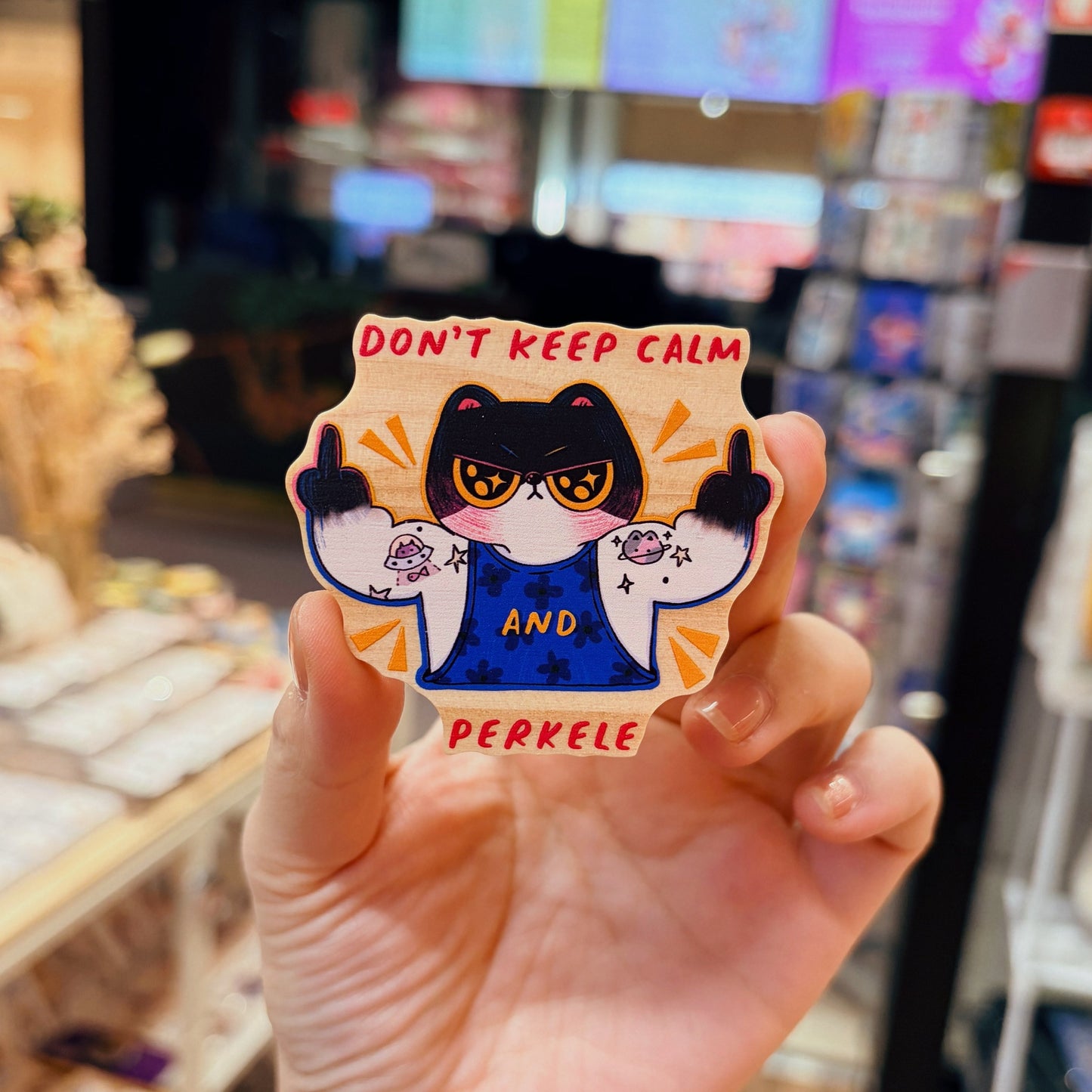 Don't Keep Calm And Perkele | Wooden Magnets
