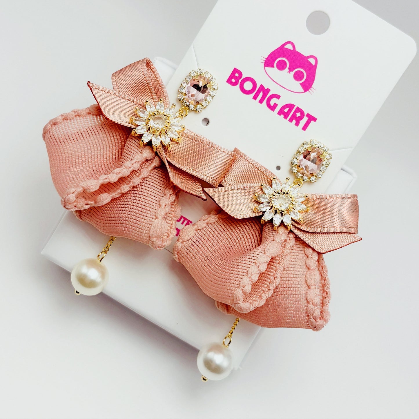 Bow of Soft Light Earrings