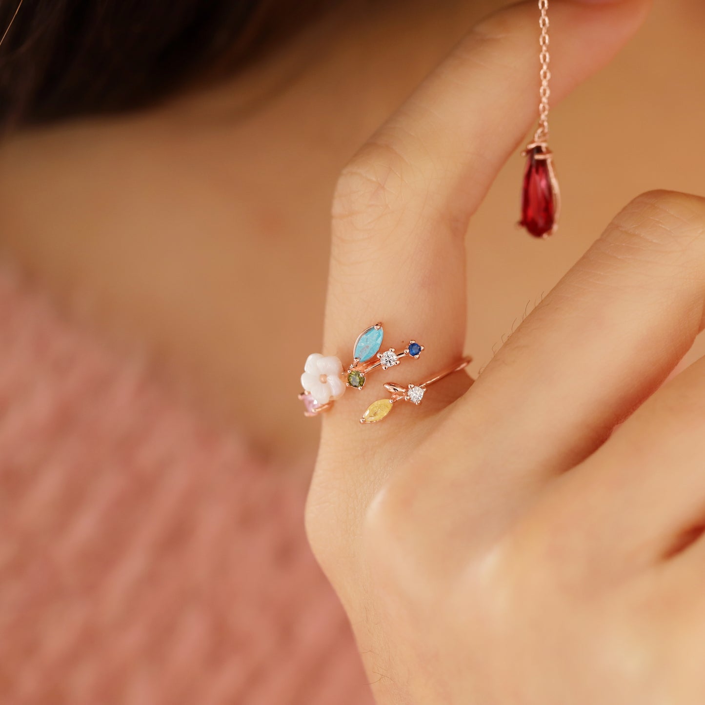 Snowdrop Pearl Ring