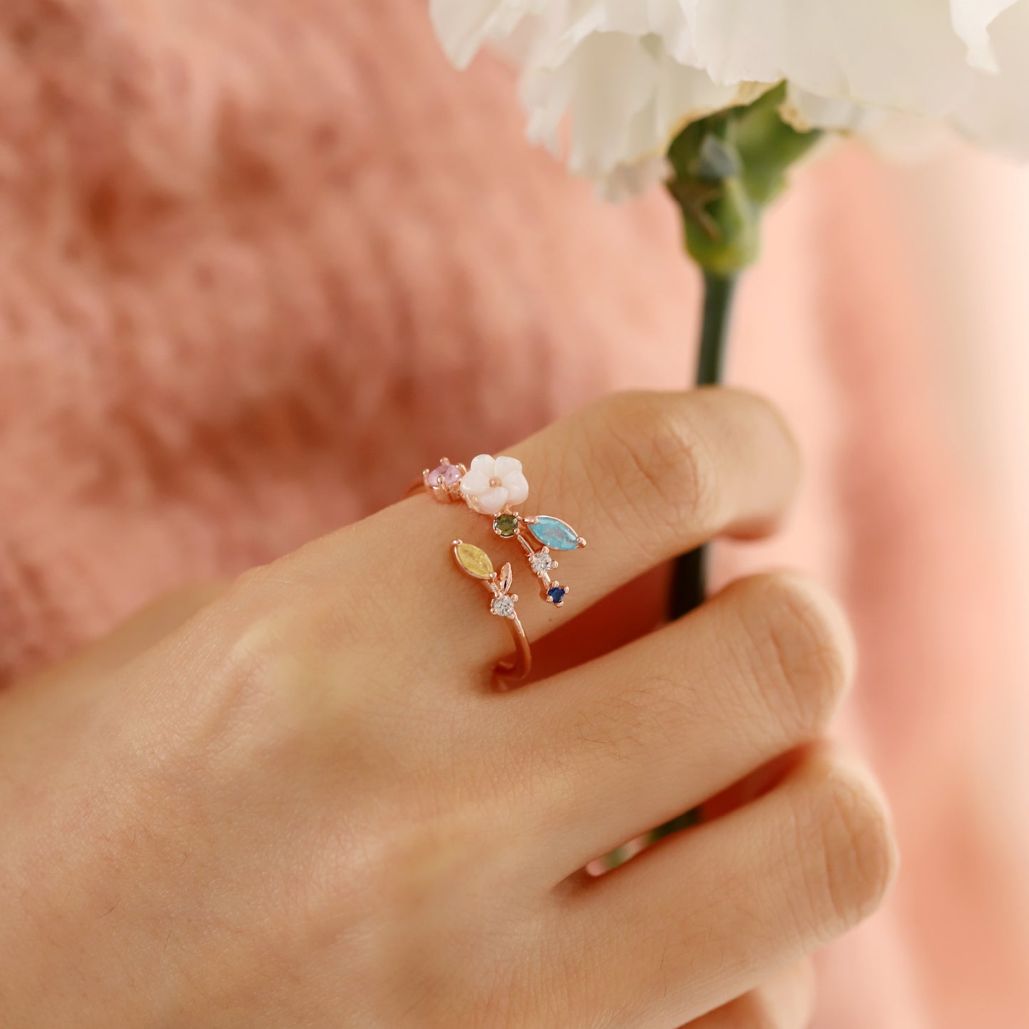 Snowdrop Pearl Ring