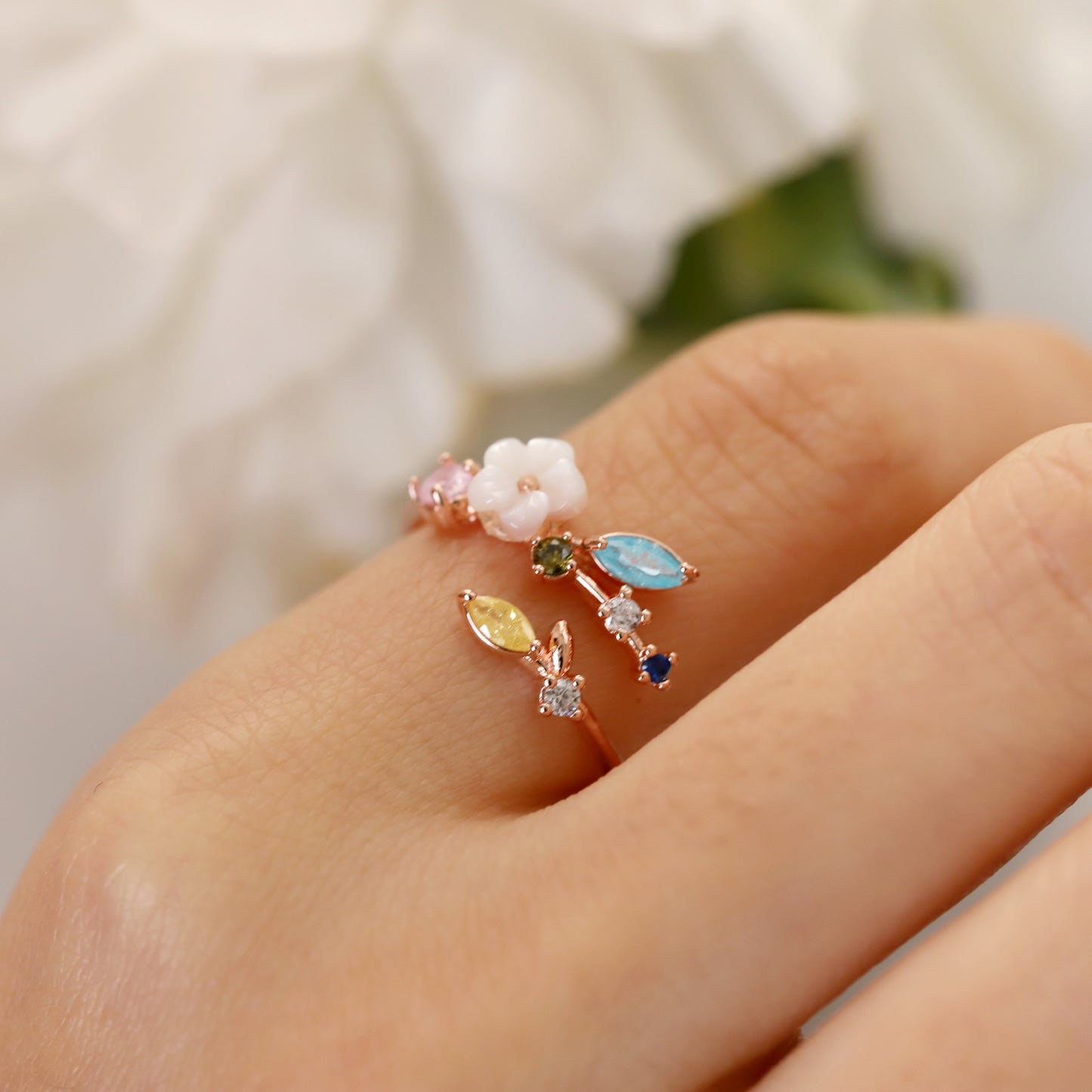 Snowdrop Pearl Ring