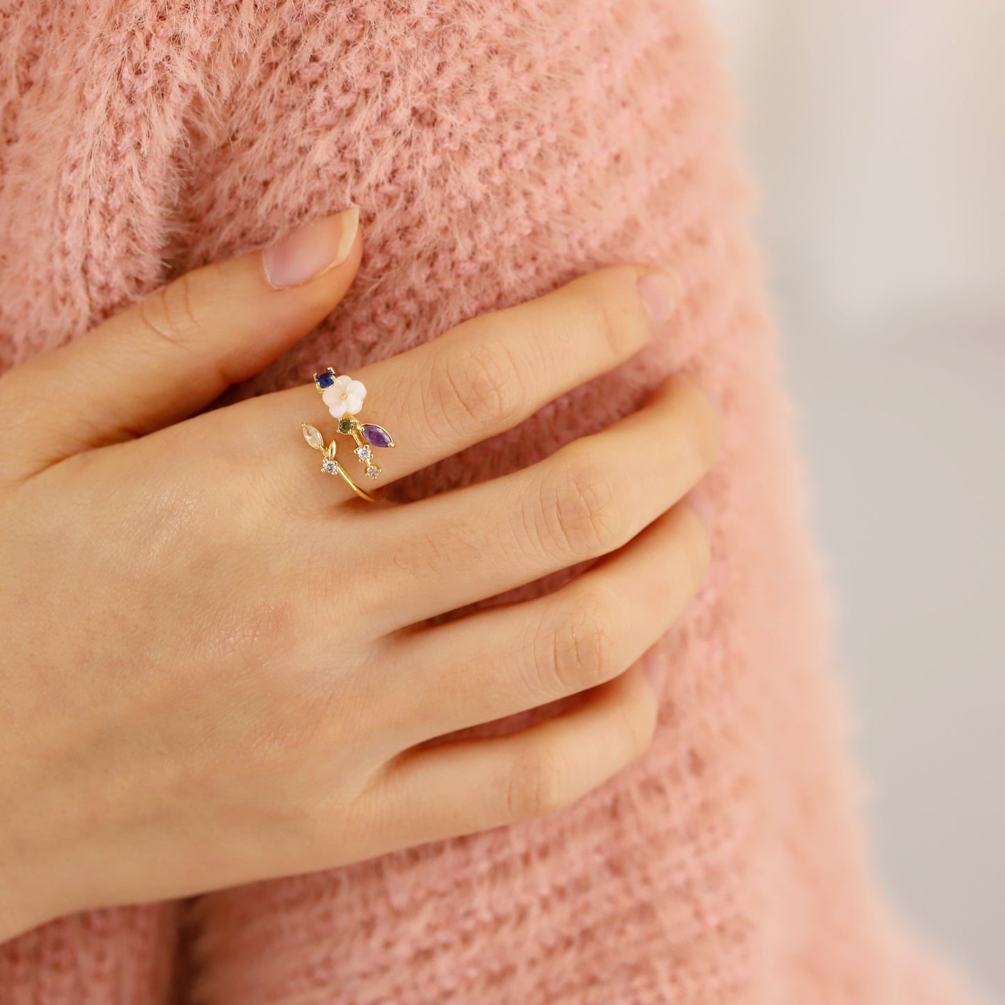 Snowdrop Pearl Ring