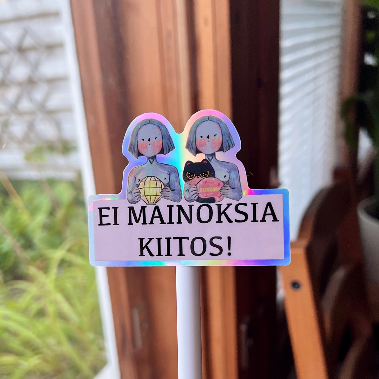 Ei Mainoksia, Kiitos! | Waterproof Clear Sticker