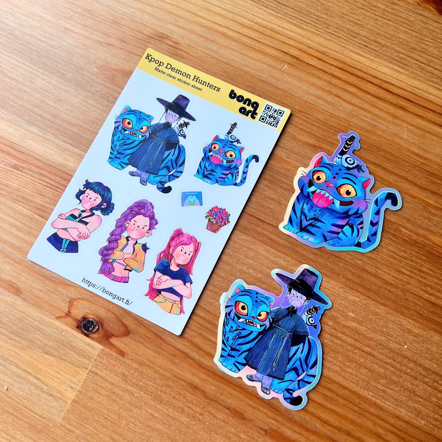 Kpop Demon Hunters | Waterproof Matte Clear Sticker Sheet