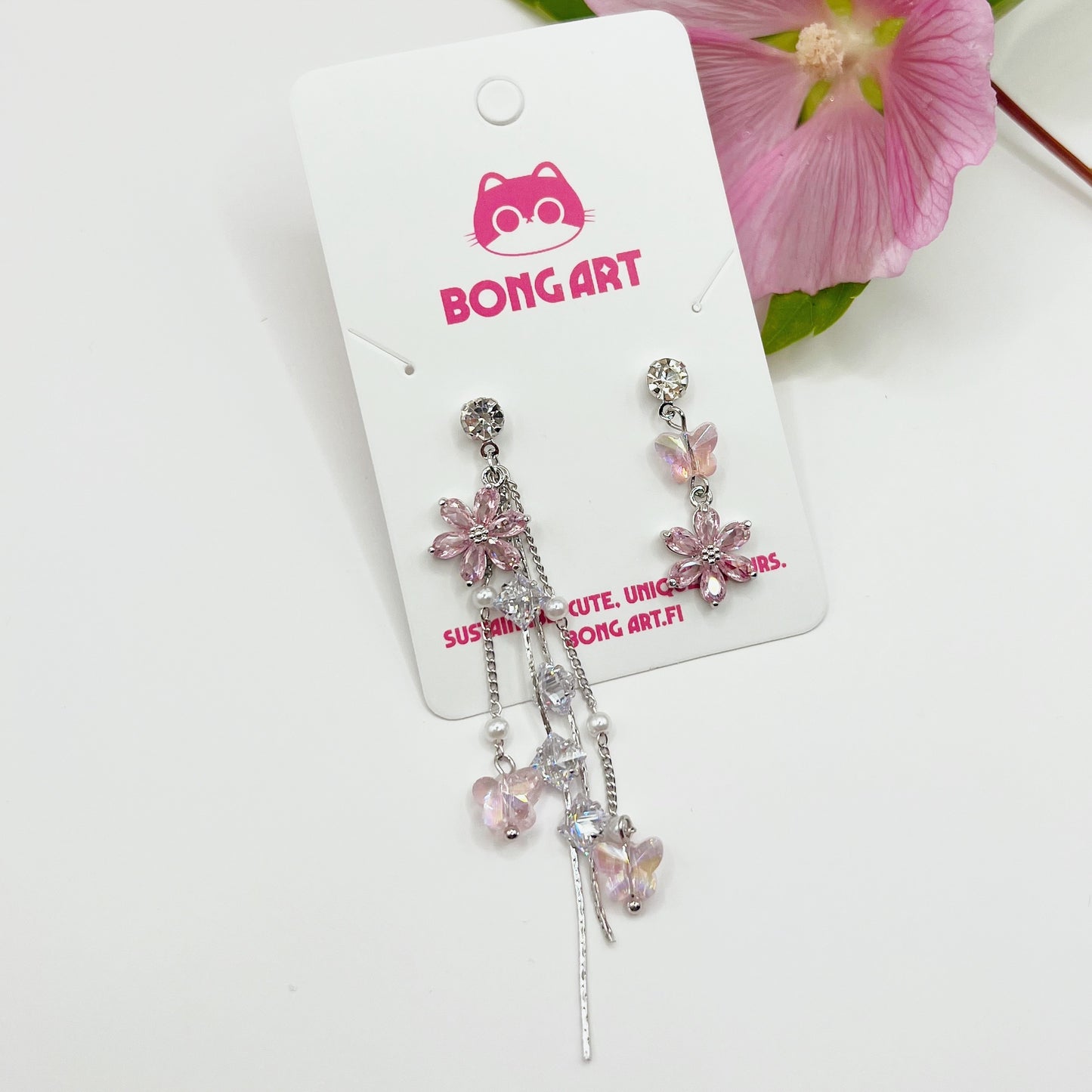 Dangling Flower Earrings