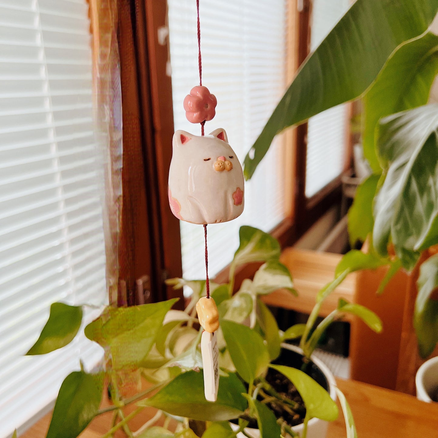 Handmade Ceramic Cat Wind Chime - Finland