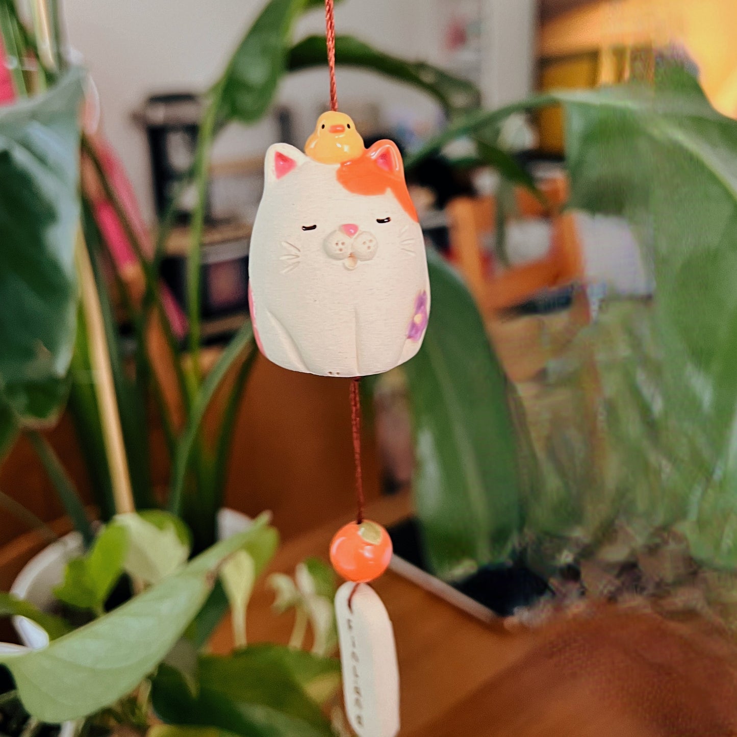 Handmade Ceramic Cat Wind Chime - Finland