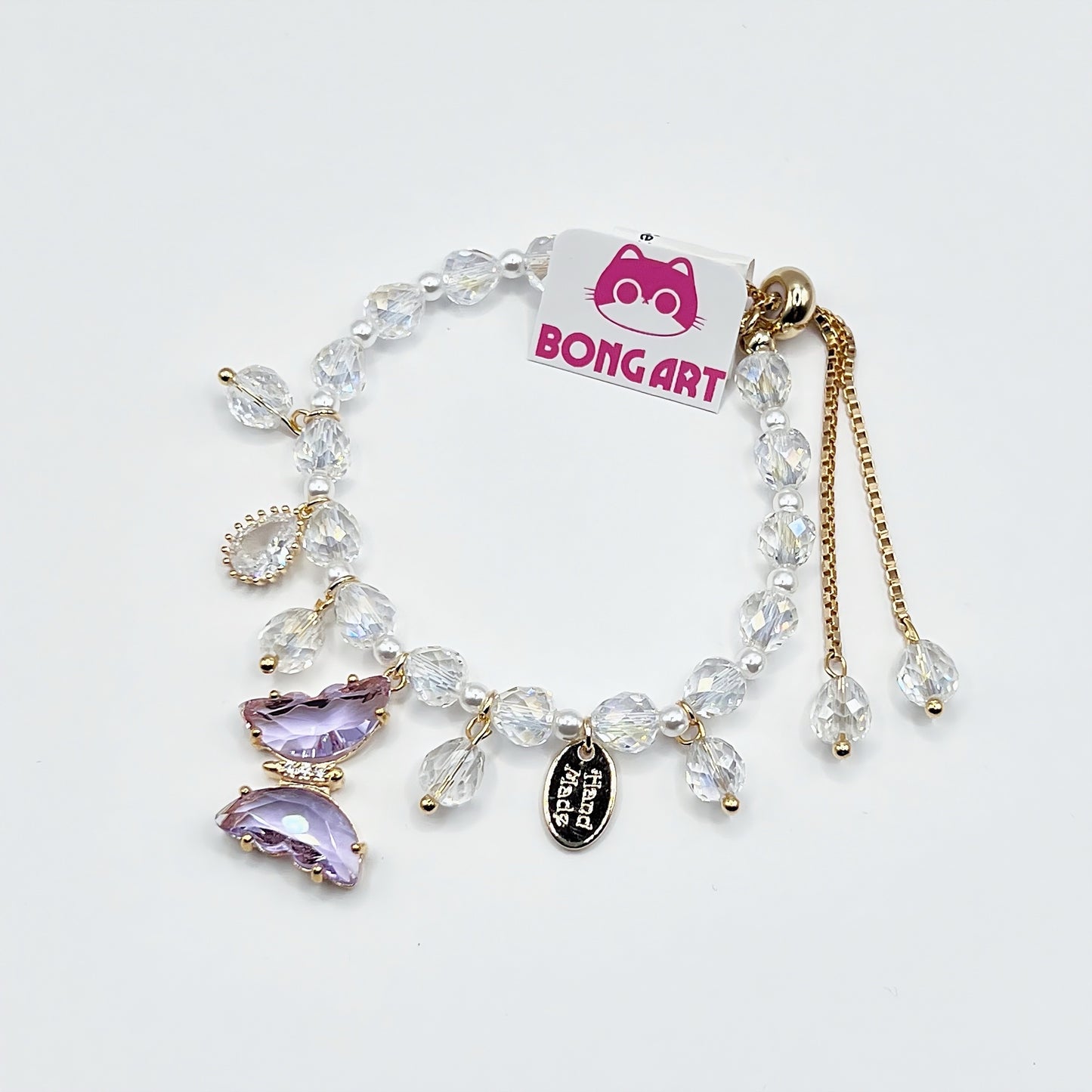 Lavender Dream Butterfly Bracelet