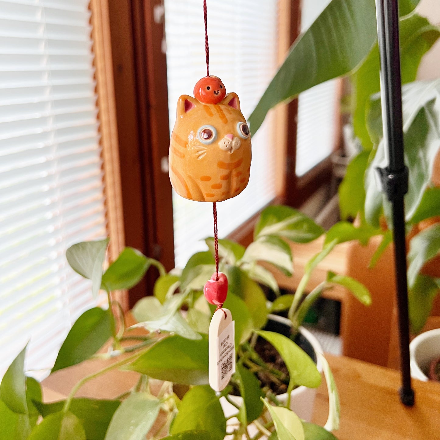 Handmade Ceramic Cat Wind Chime - Finland