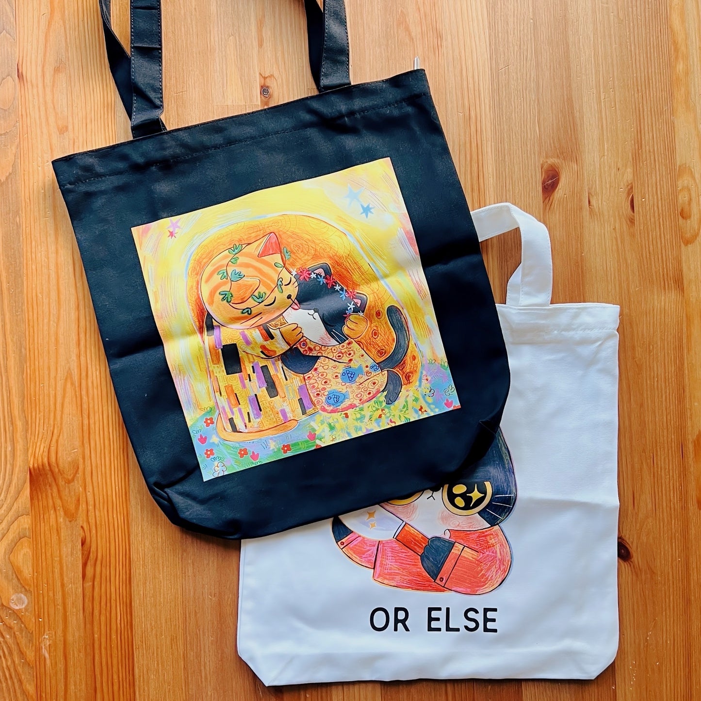 Be Nice Or Else Tote Bag