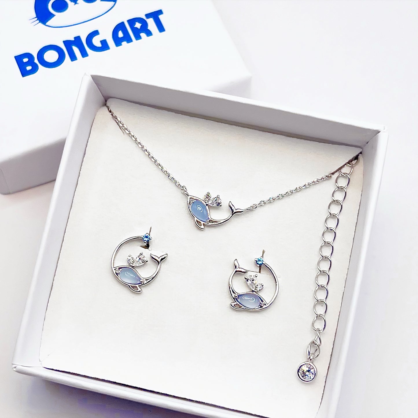 Blue Heart of the Ocean Set - Set Jewelry