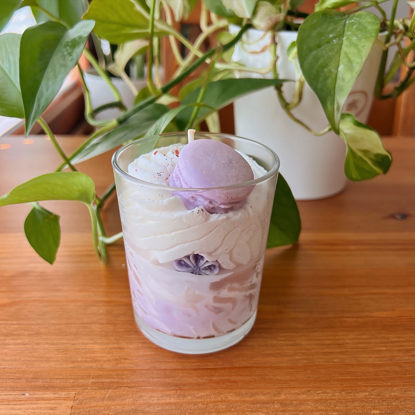 Large Gourmet Purple Candle