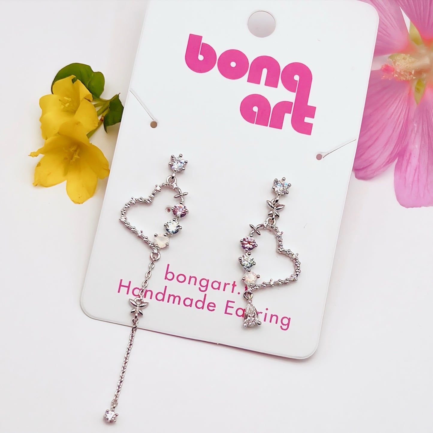 Sparkling Heart Earrings