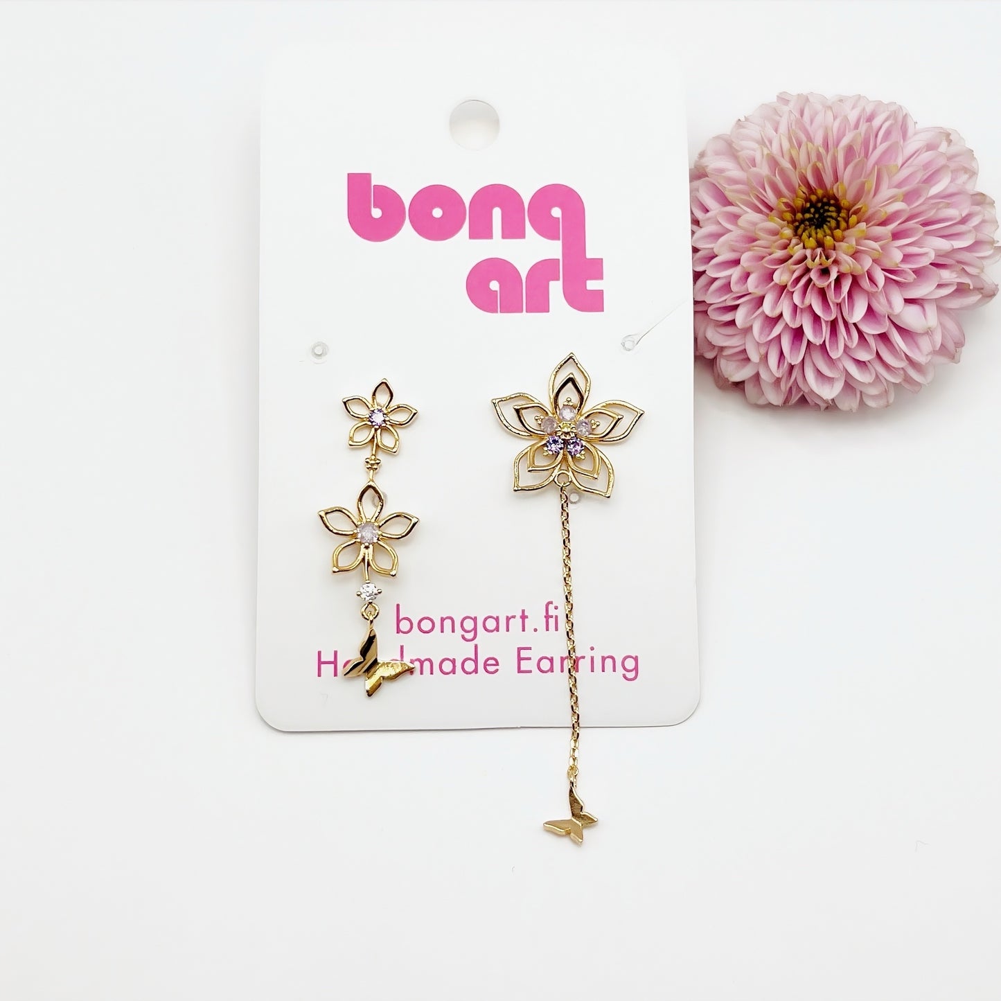 Dreamy Petal Butterfly Earrings