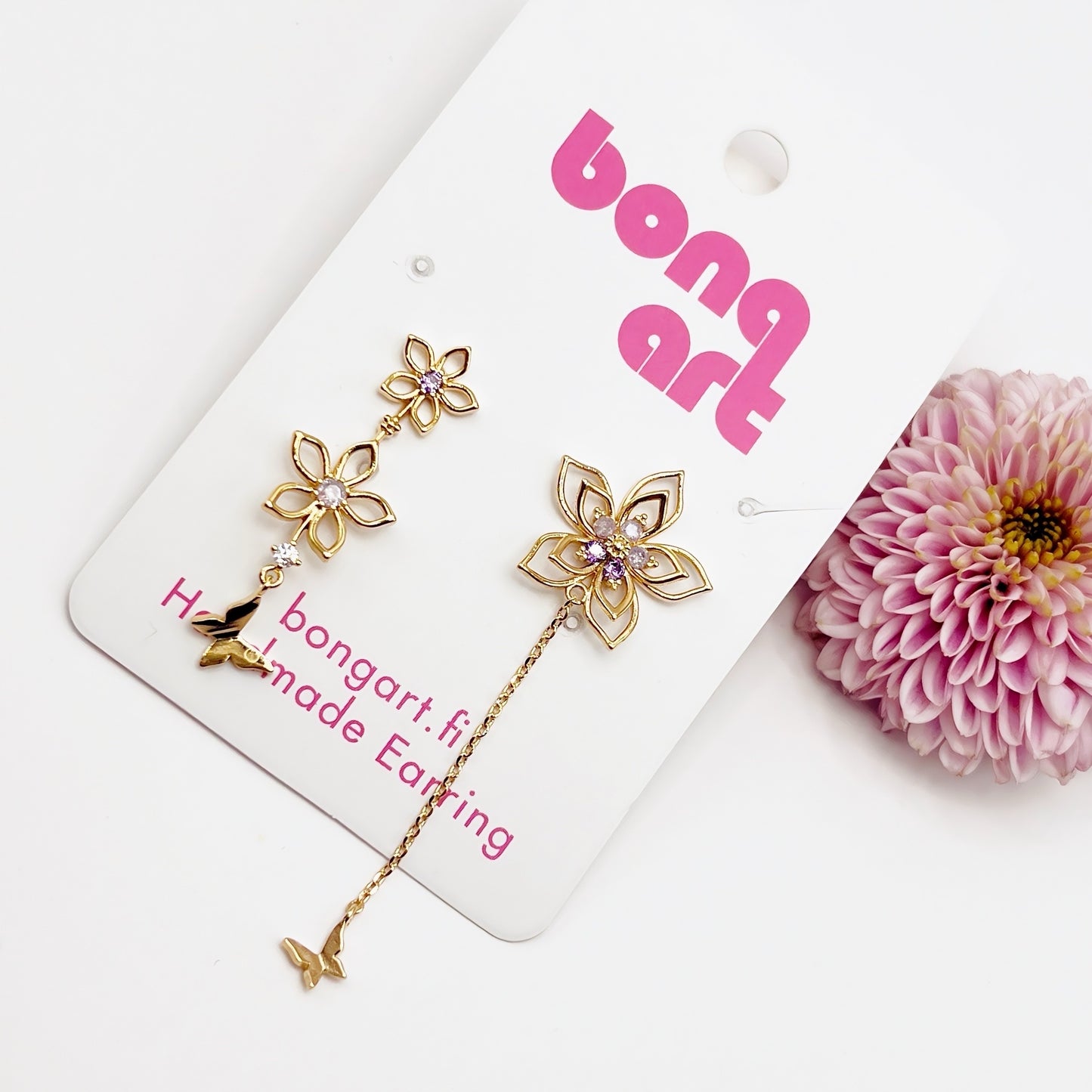 Dreamy Petal Butterfly Earrings