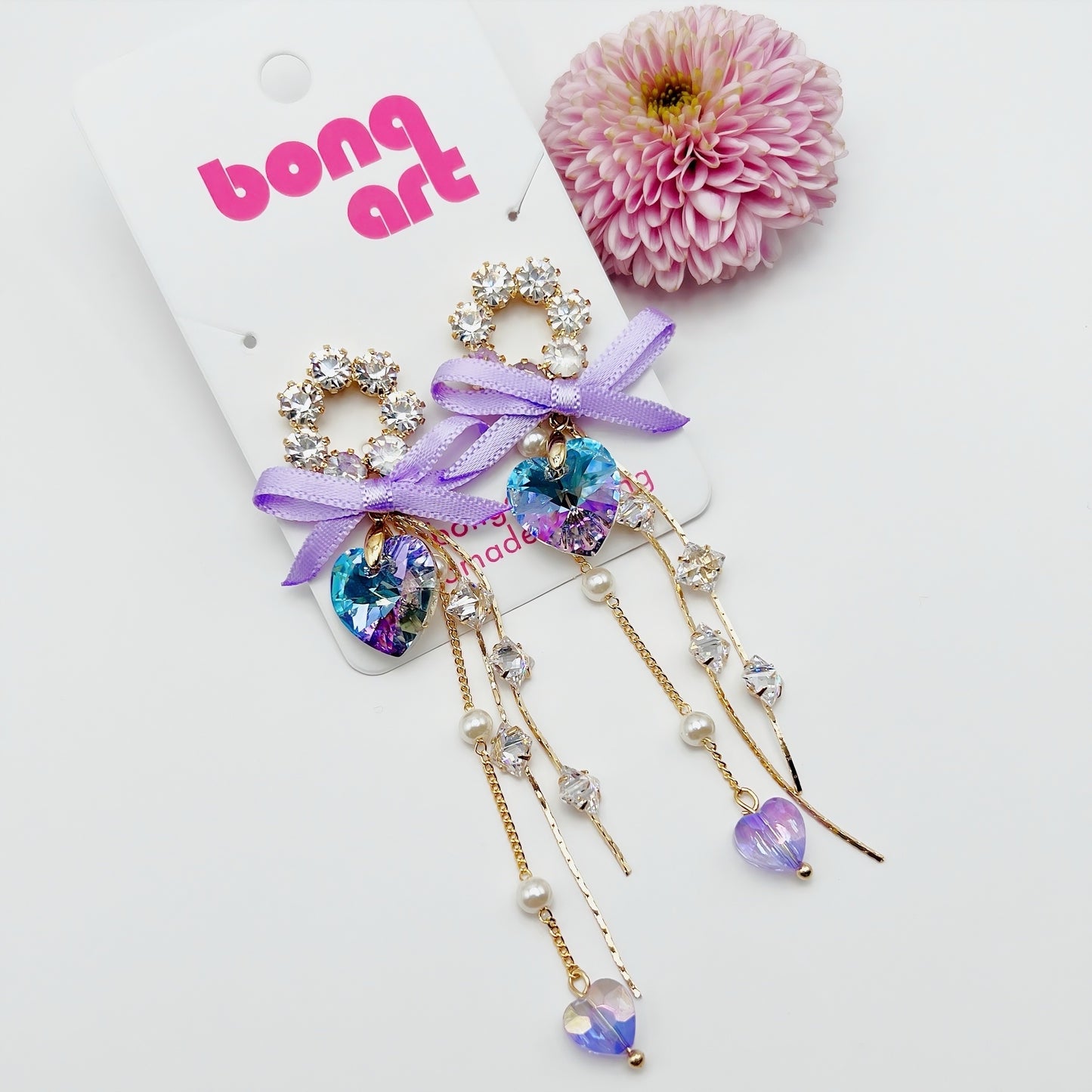 Mystic Swarovski Heart Earrings