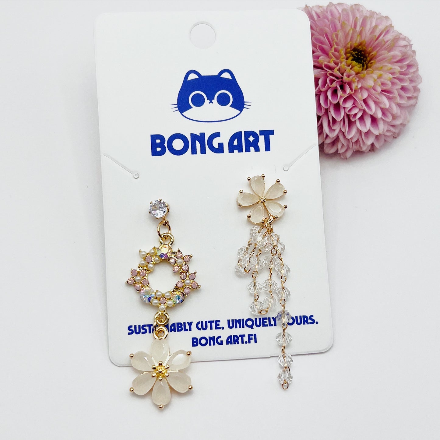 Dazzling Gem Blossom Earrings