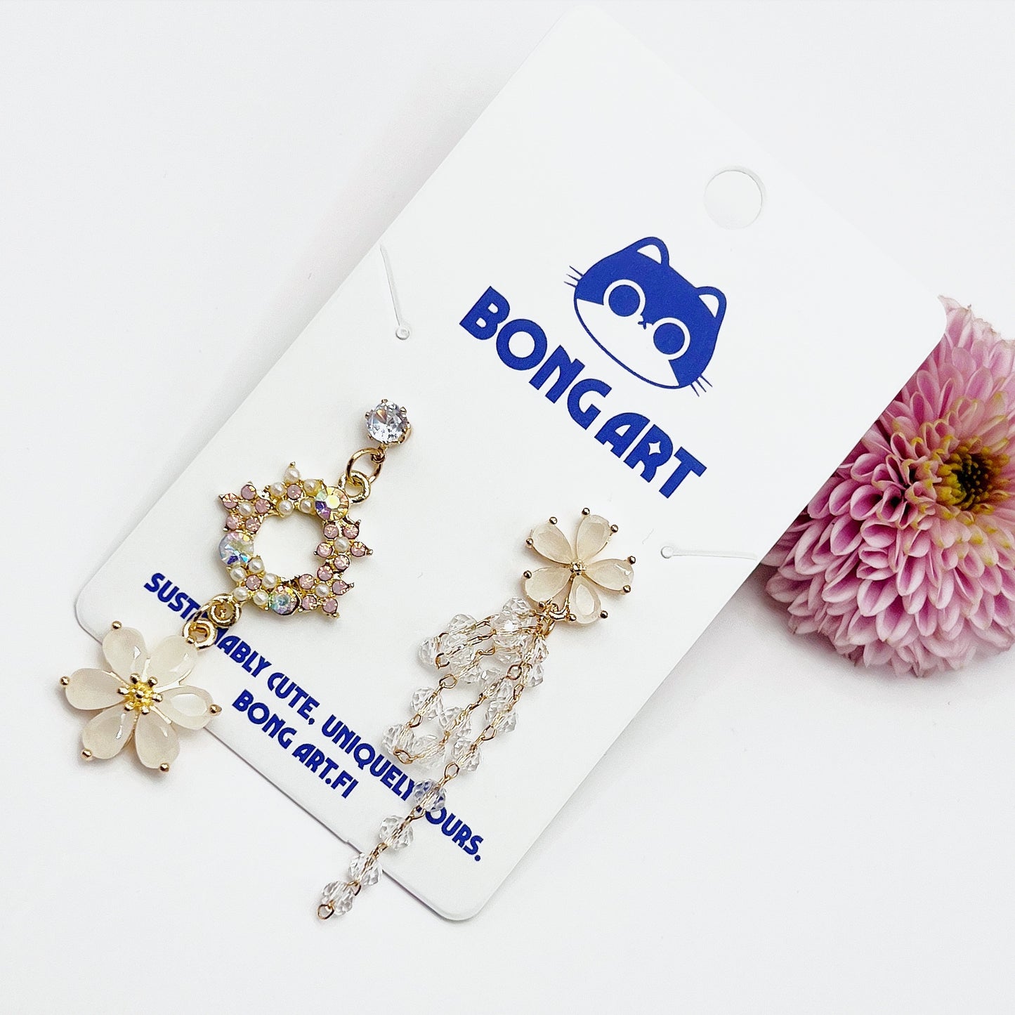 Dazzling Gem Blossom Earrings