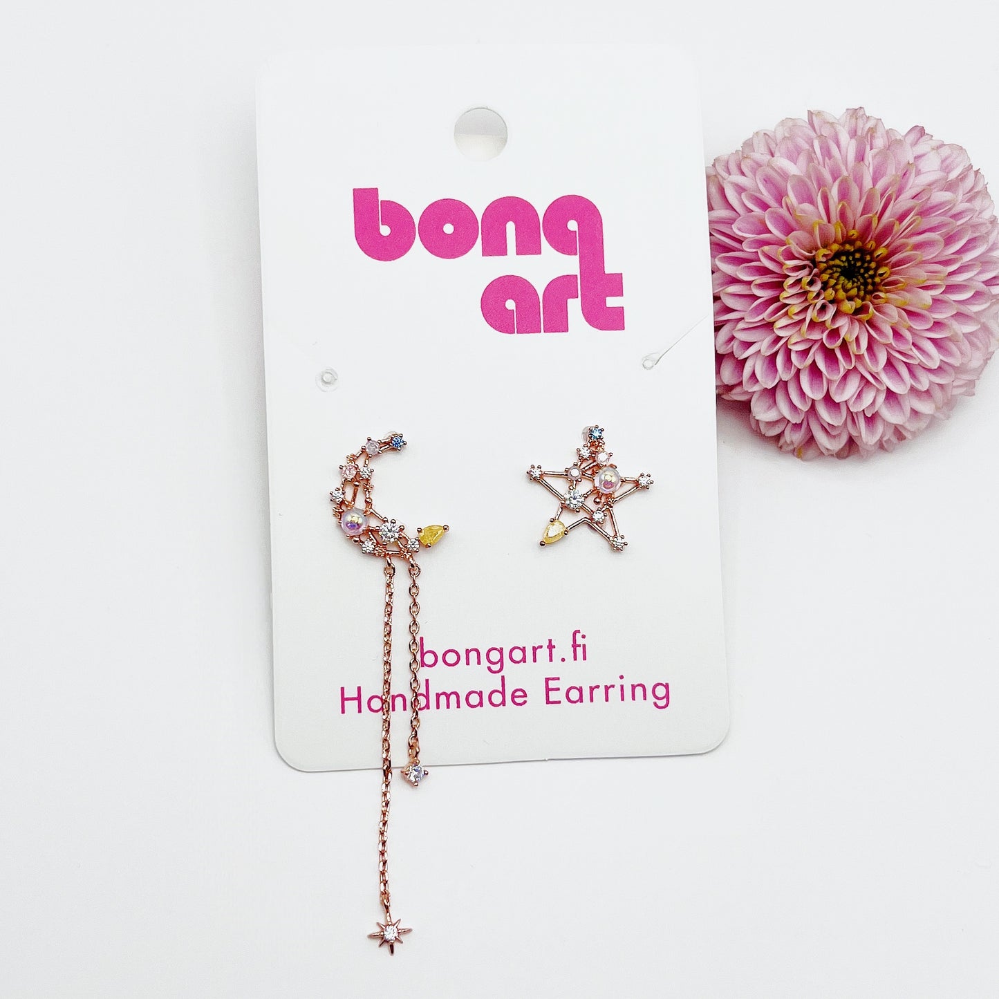 Twinkling Moon & Star Earrings