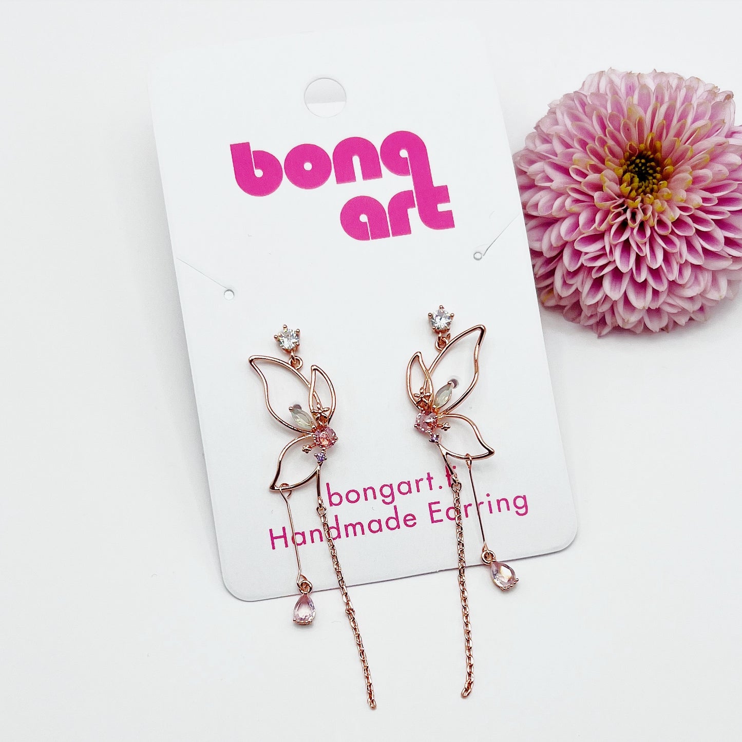 Sparkling Butterfly Earrings