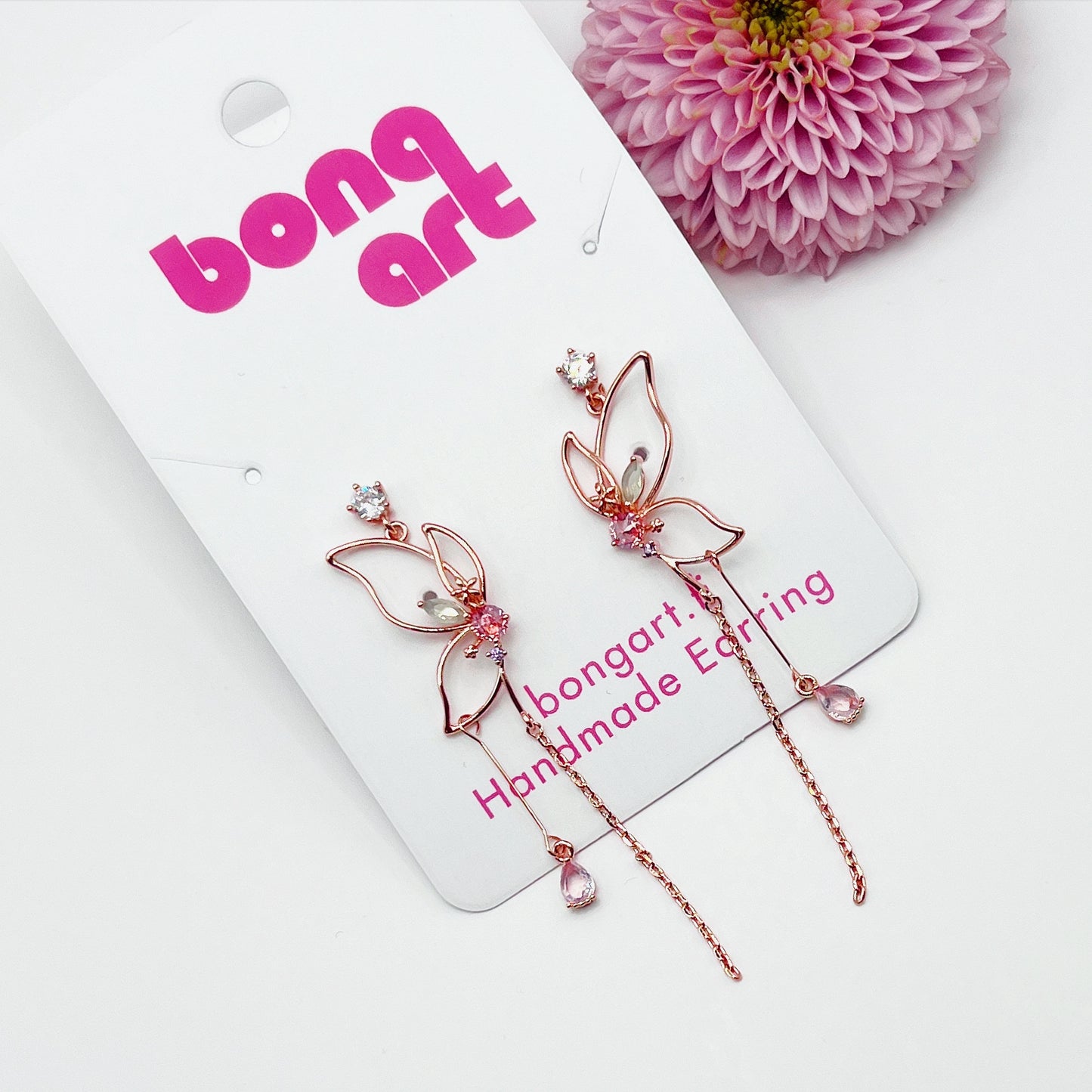Sparkling Butterfly Earrings