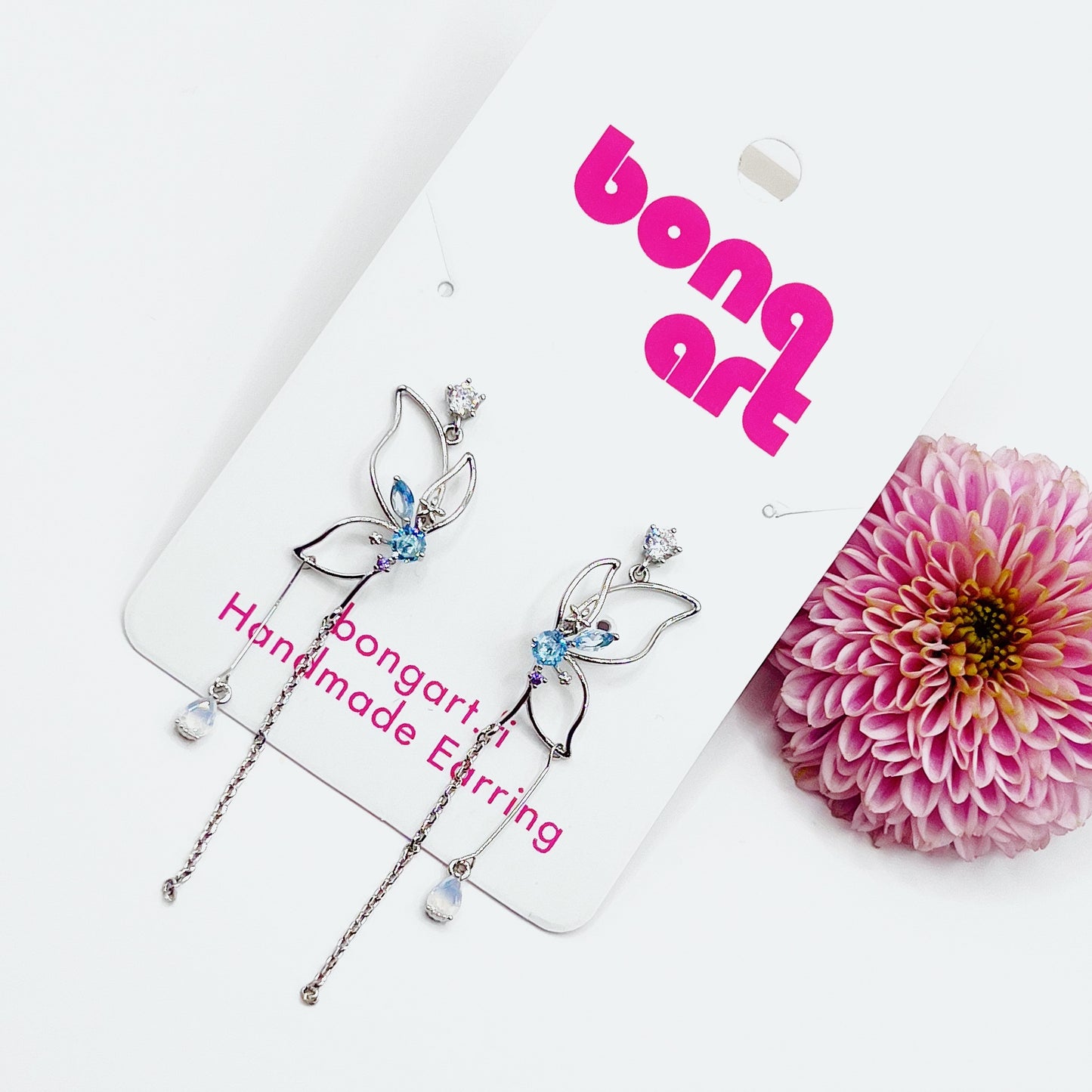 Sparkling Butterfly Earrings