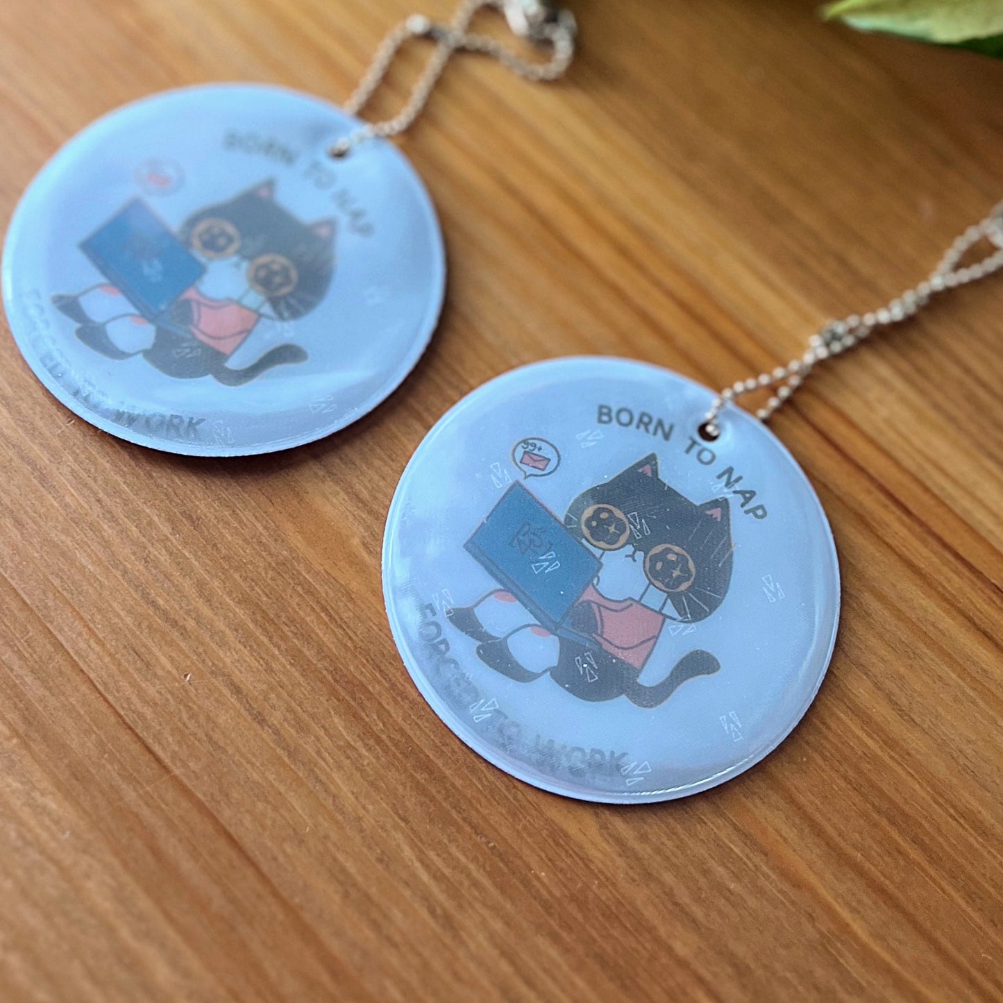 Reflective Keychain - Born To Nap