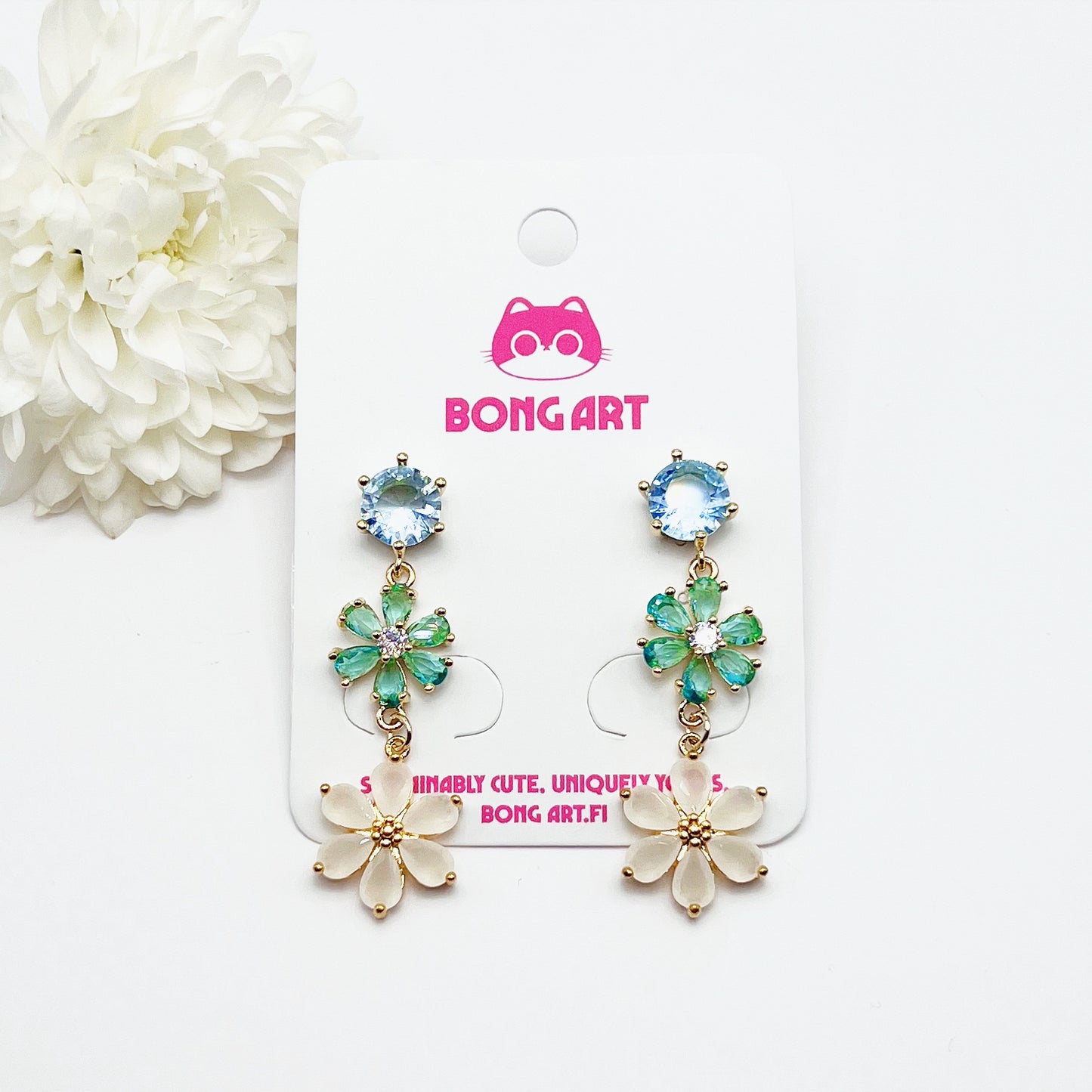 Moonlit Daisy Earrings