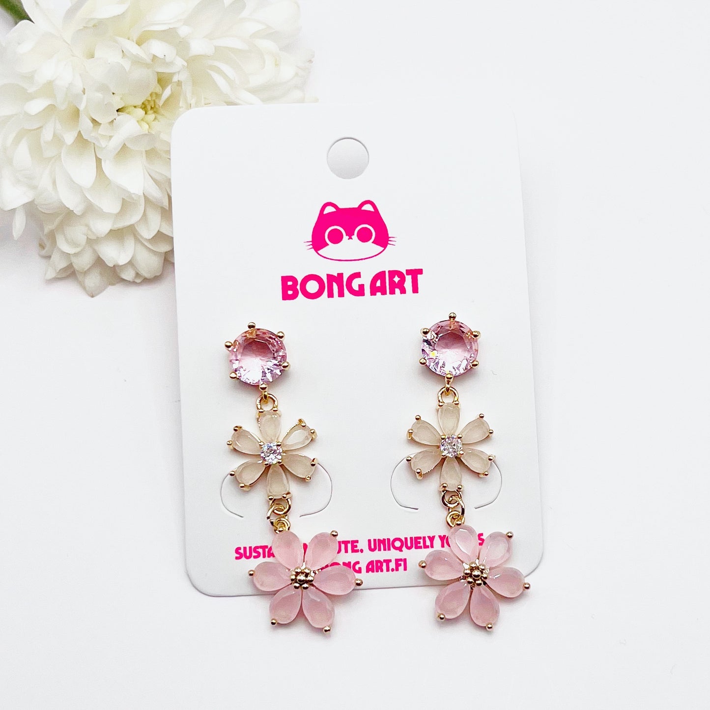Moonlit Daisy Earrings