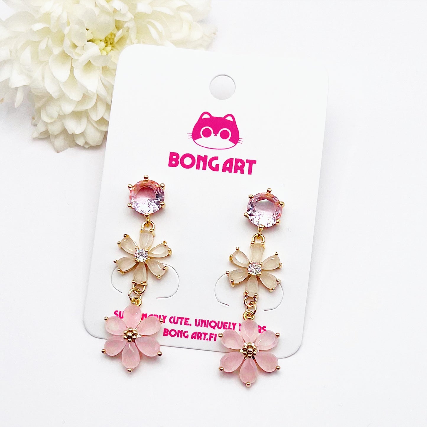 Moonlit Daisy Earrings