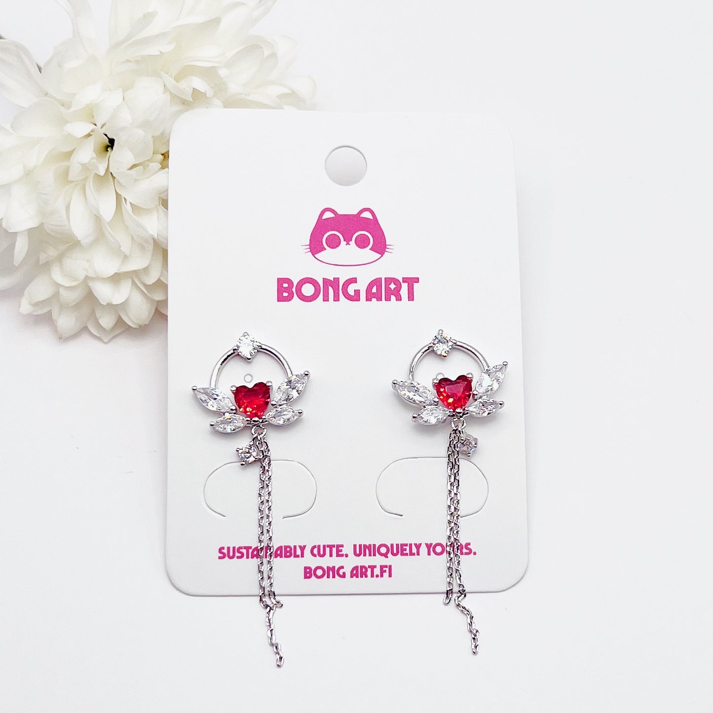 Celestial Sailor Heart Earrings