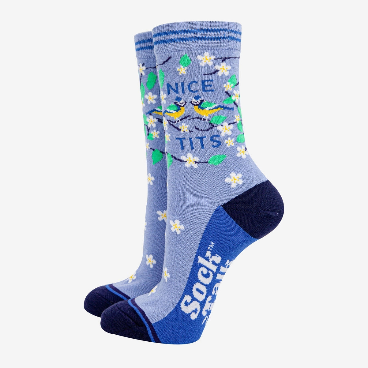 Women's Combed Cotton Ankle Socks - Nice Tits