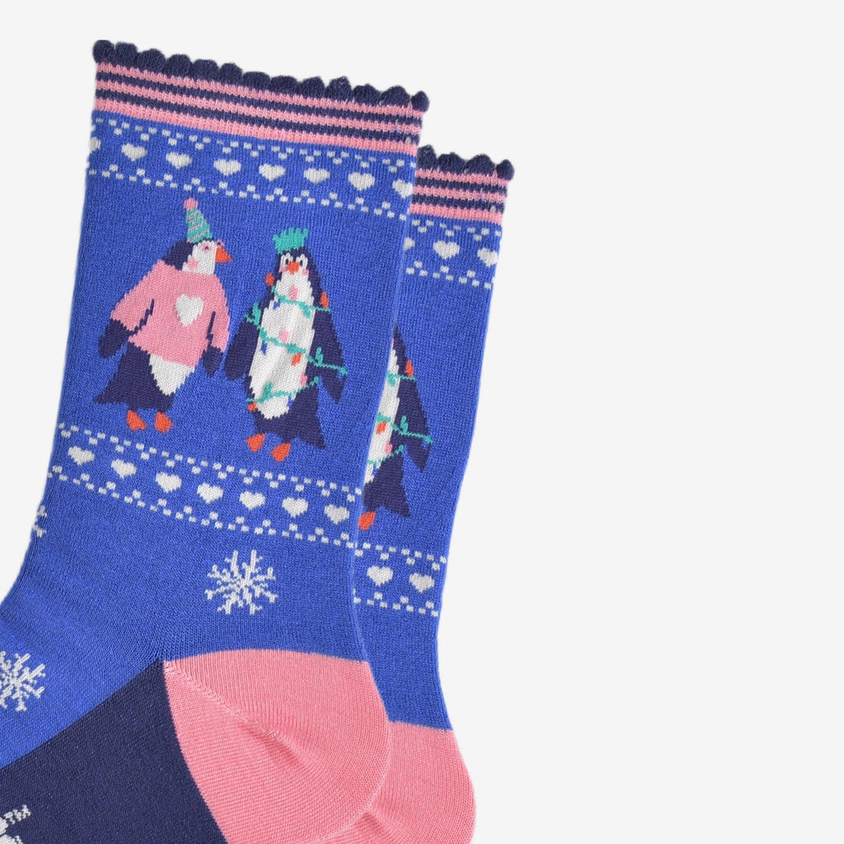Women's Bamboo Socks - Party Penguin