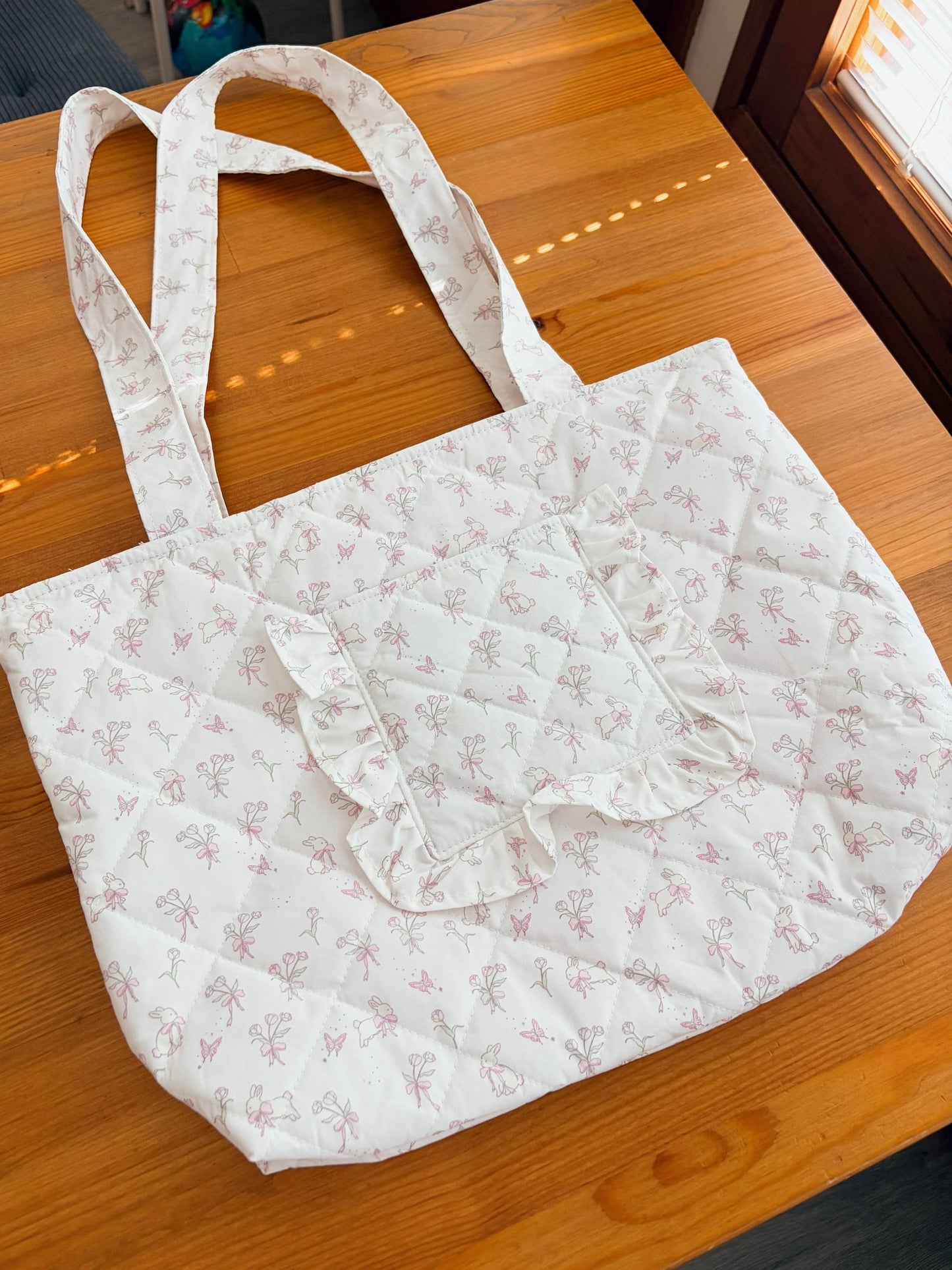 Handmade Quilted Tote Bag – Size M