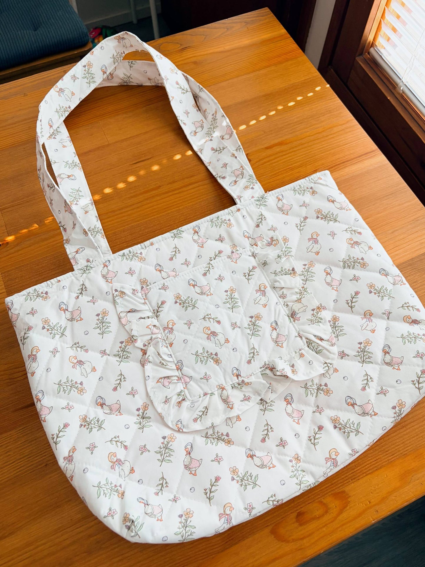 Handmade Quilted Tote Bag – Size M