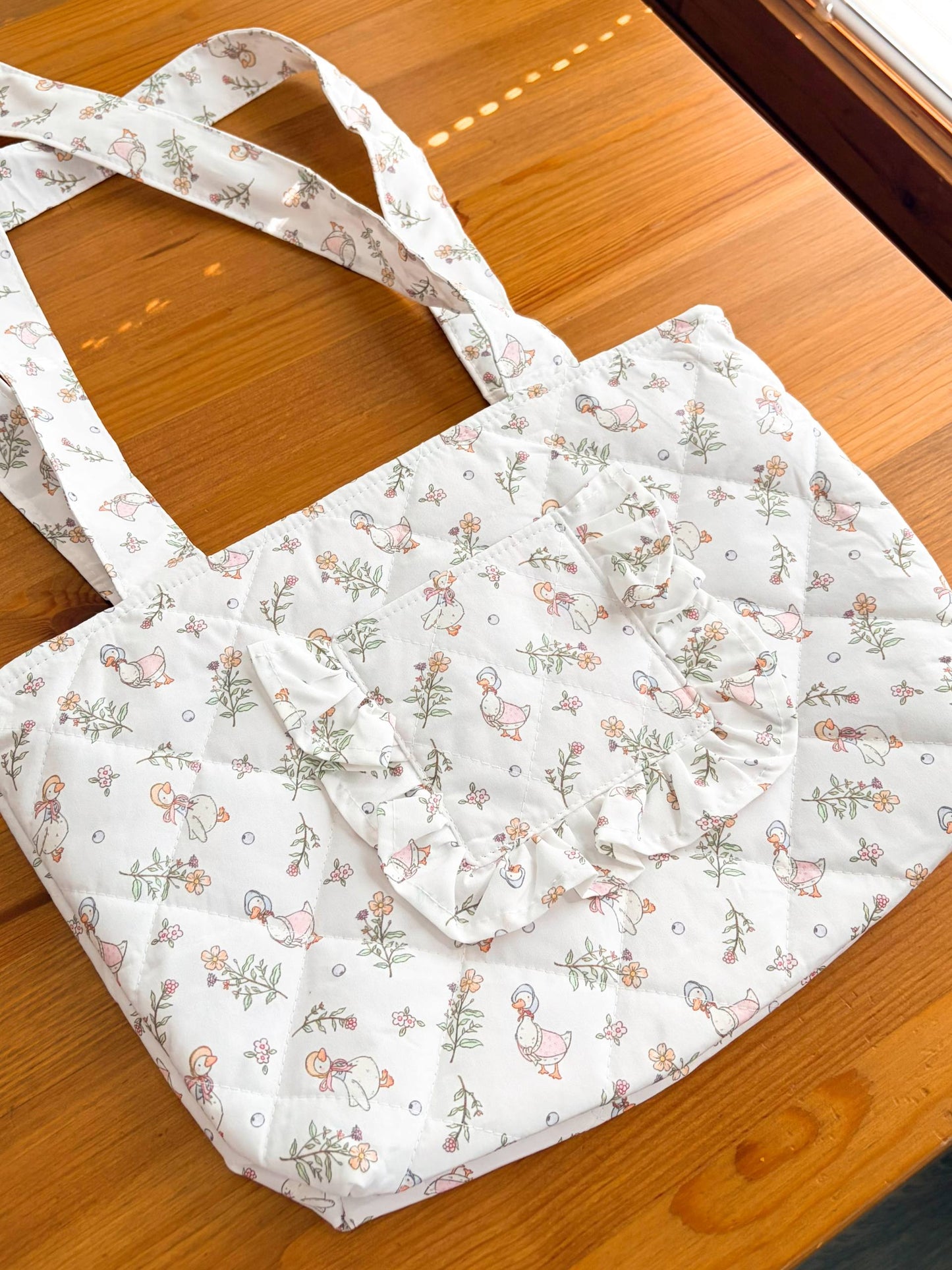 Handmade Quilted Tote Bag – Size S
