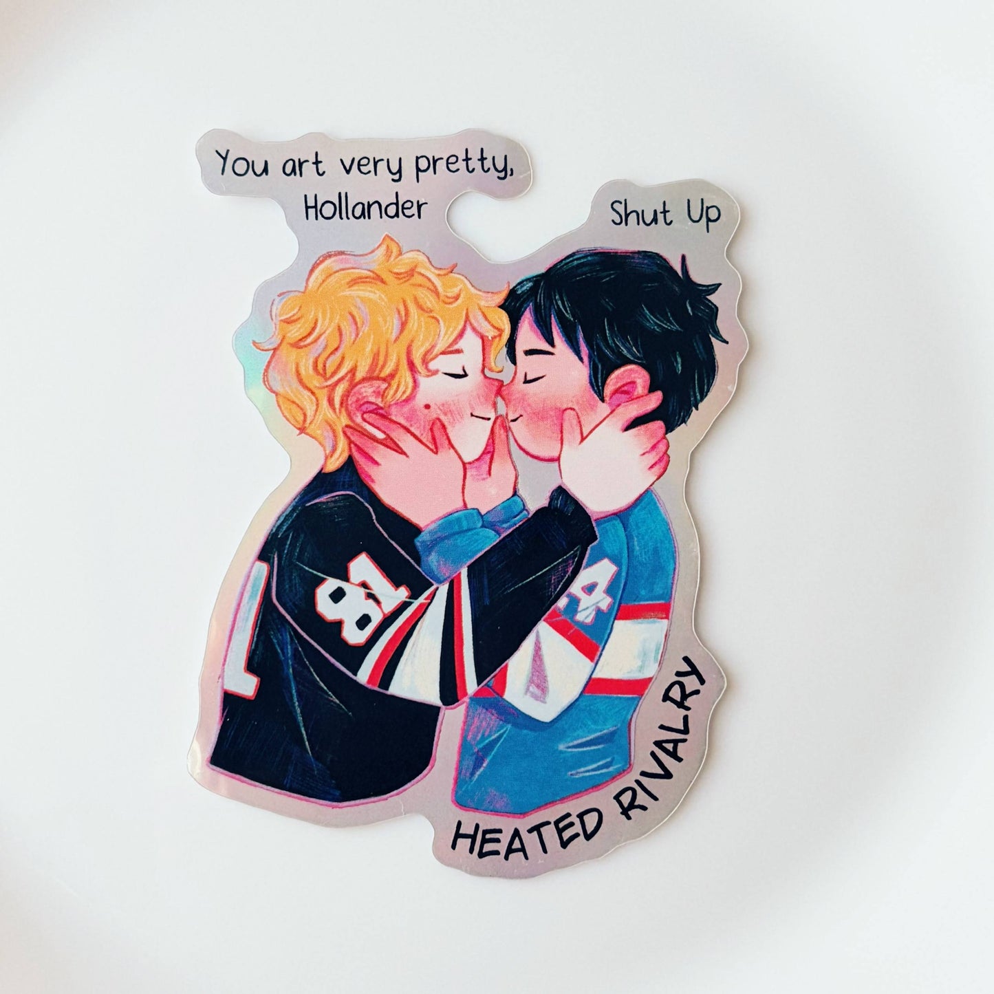 Heated Rivalry Fanart | Waterproof Holographic Sticker