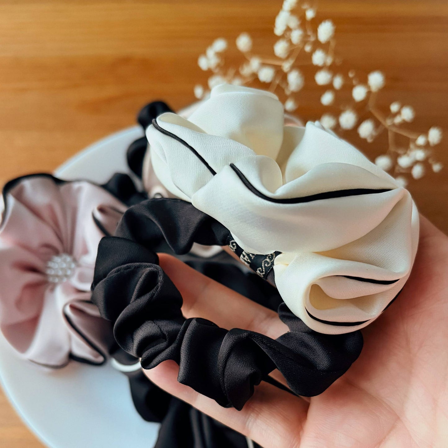 Sweet Silk Charm – Scrunchie