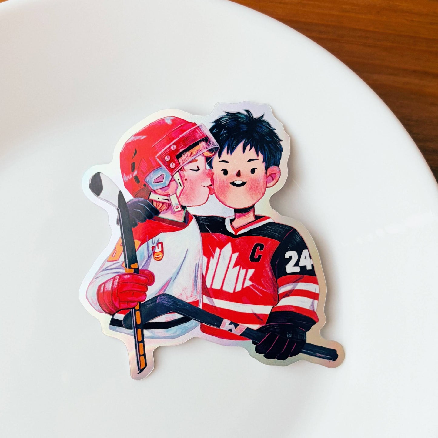 Heated Rivalry Fanart | Waterproof Holographic Sticker