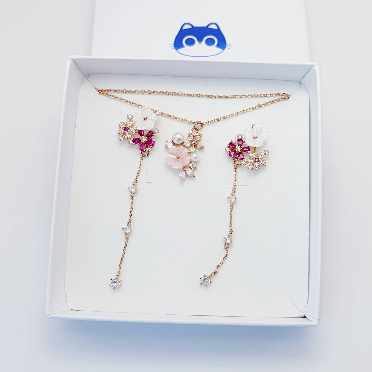 Pure Natural Pearl Bloom – Set Jewelry