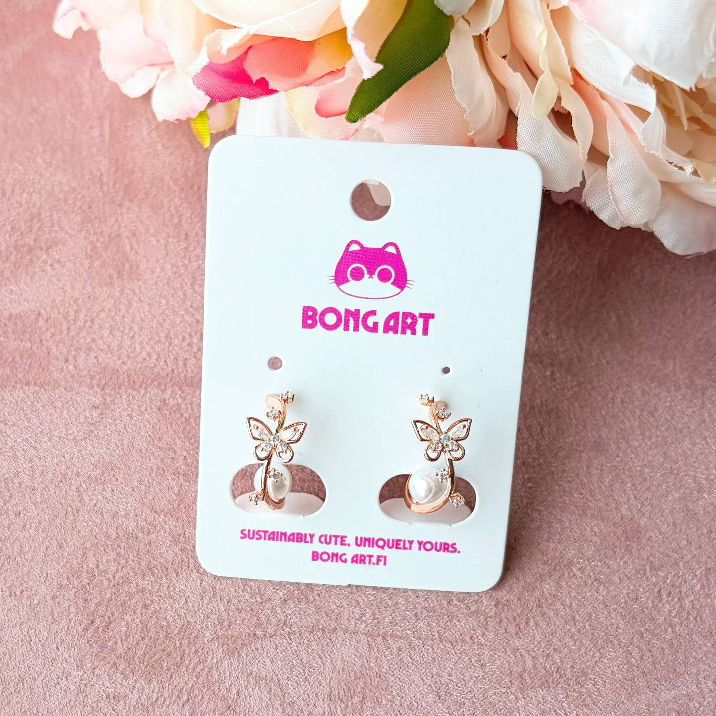 Fairy Pearl Butterfly – Earrings