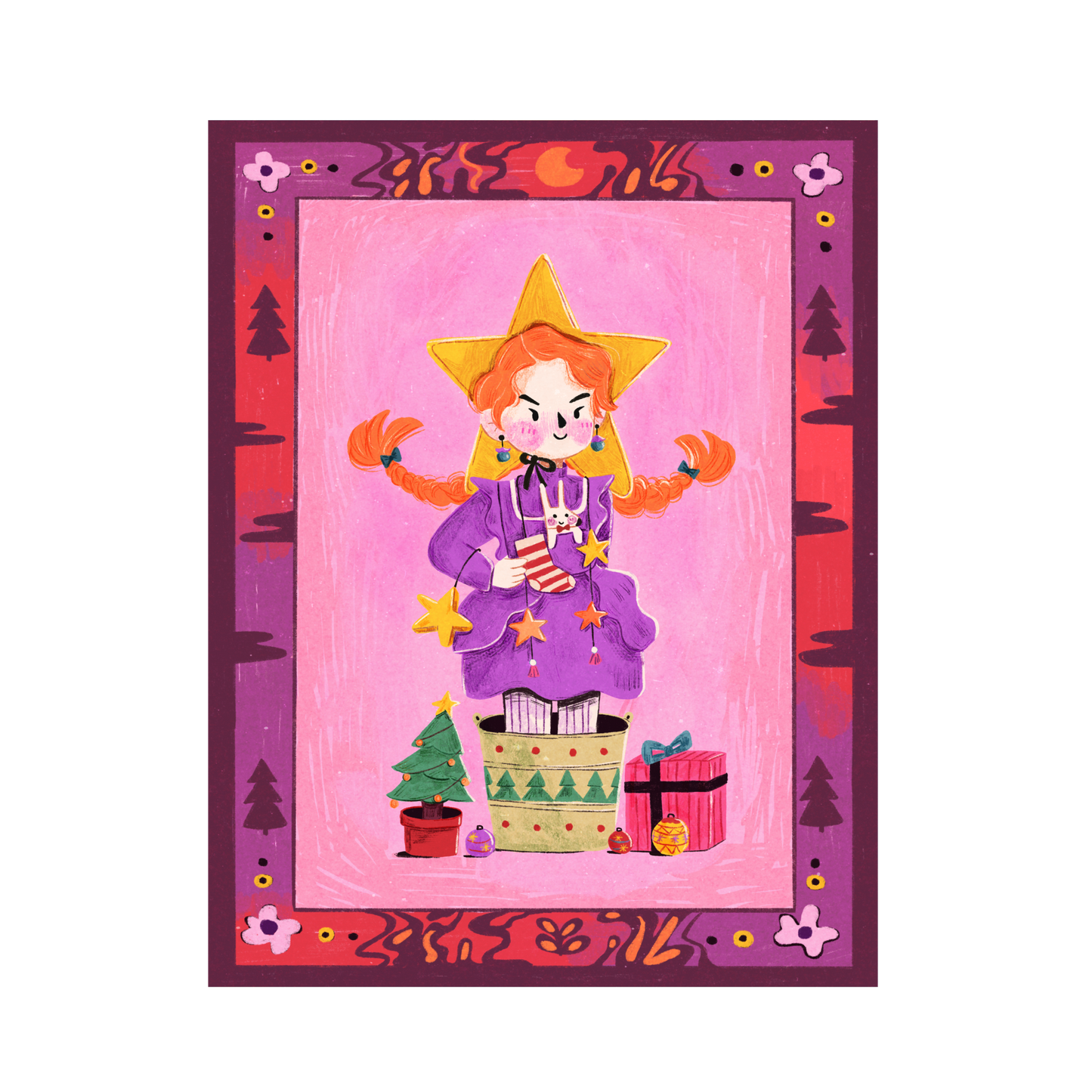 Orange Girl Postcard