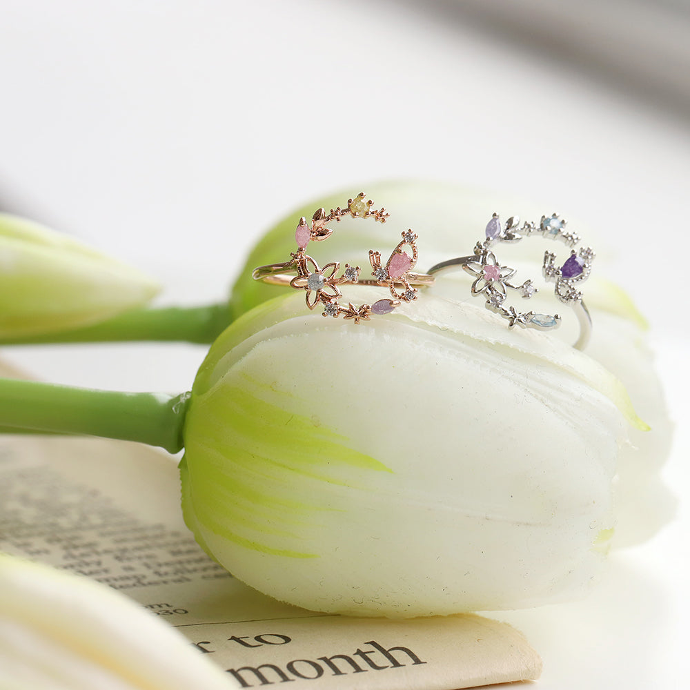 Lunar Blossom Ring