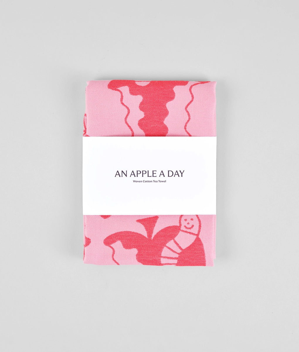 An Apple A Day Cotton Tea Towel