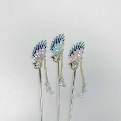 Peacock Whisper - Hairpin